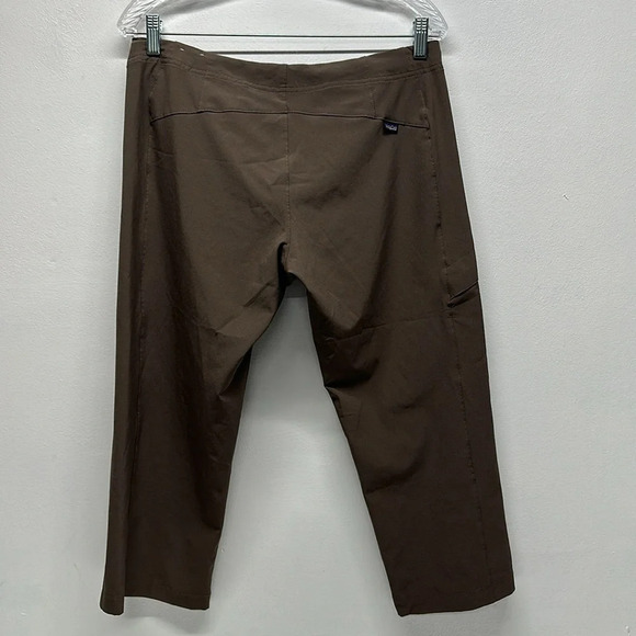 Patagonia Pants All Out Capilene Low Tide Cropped Straight Leg Brown Womens 8 - Picture 7 of 11